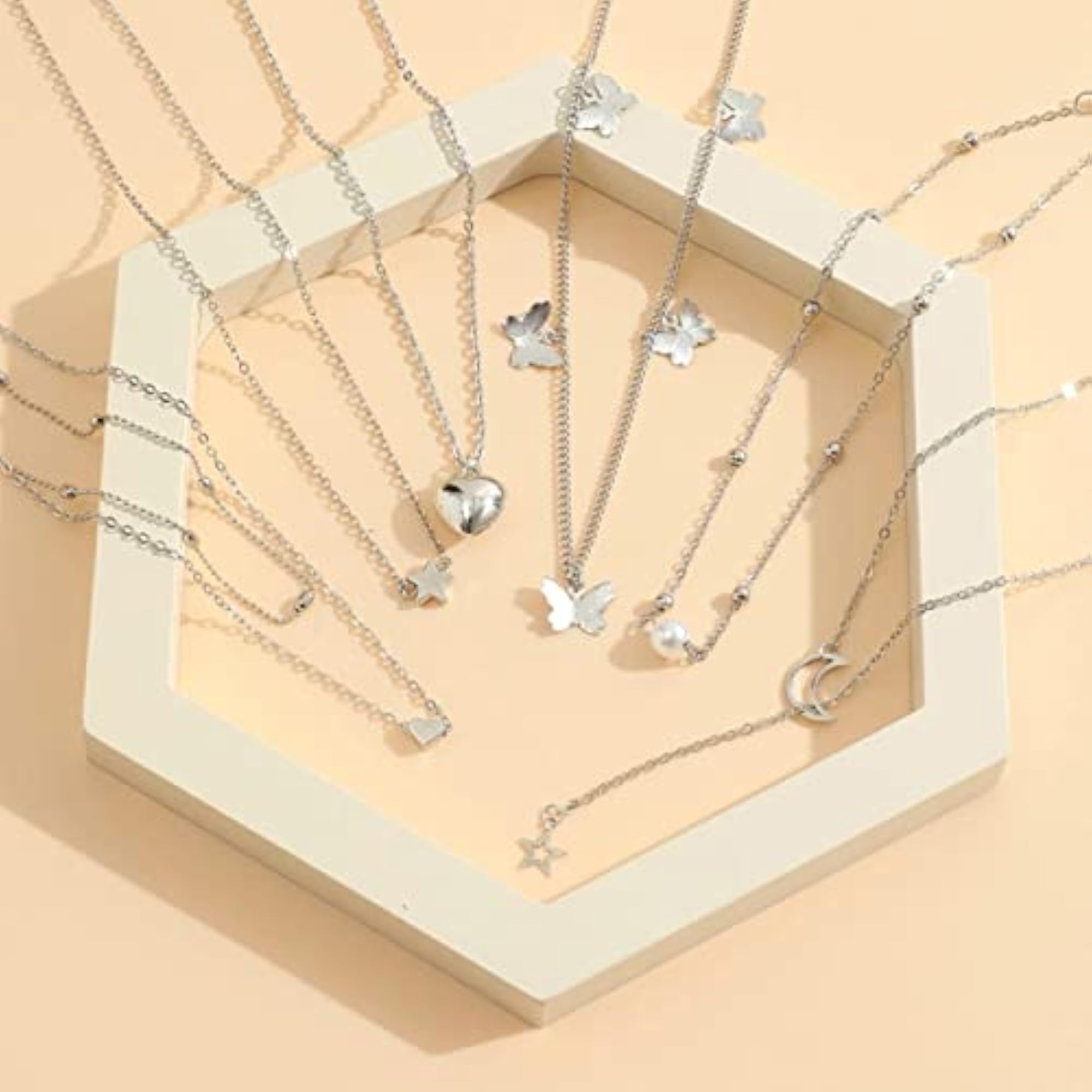 Layered Necklace Set for Women